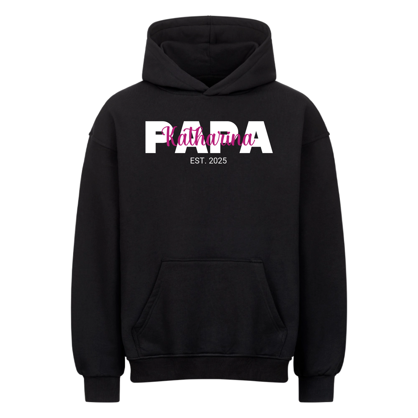 Papa Schriftzug Oversized Hoodie*personalisierbar*
