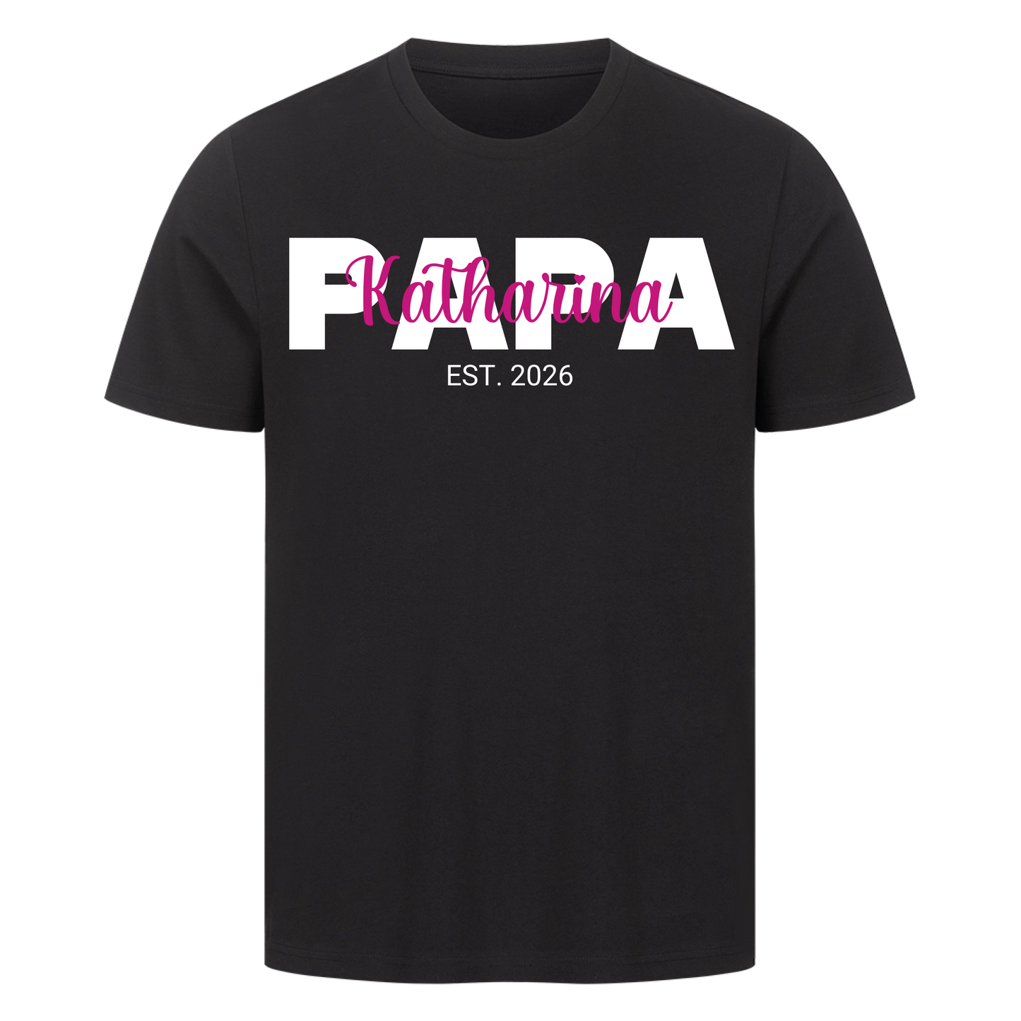 Papa Schriftzug Premium T-Shirt *personalisierbar*