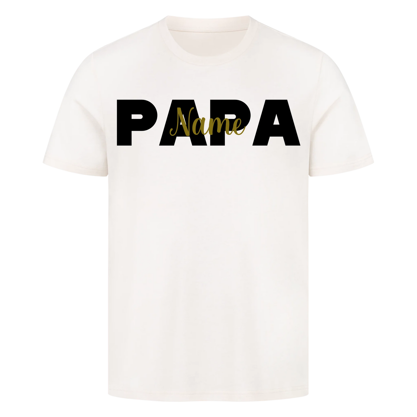 Papa Schriftzug Premium T-Shirt *personalisierbar*