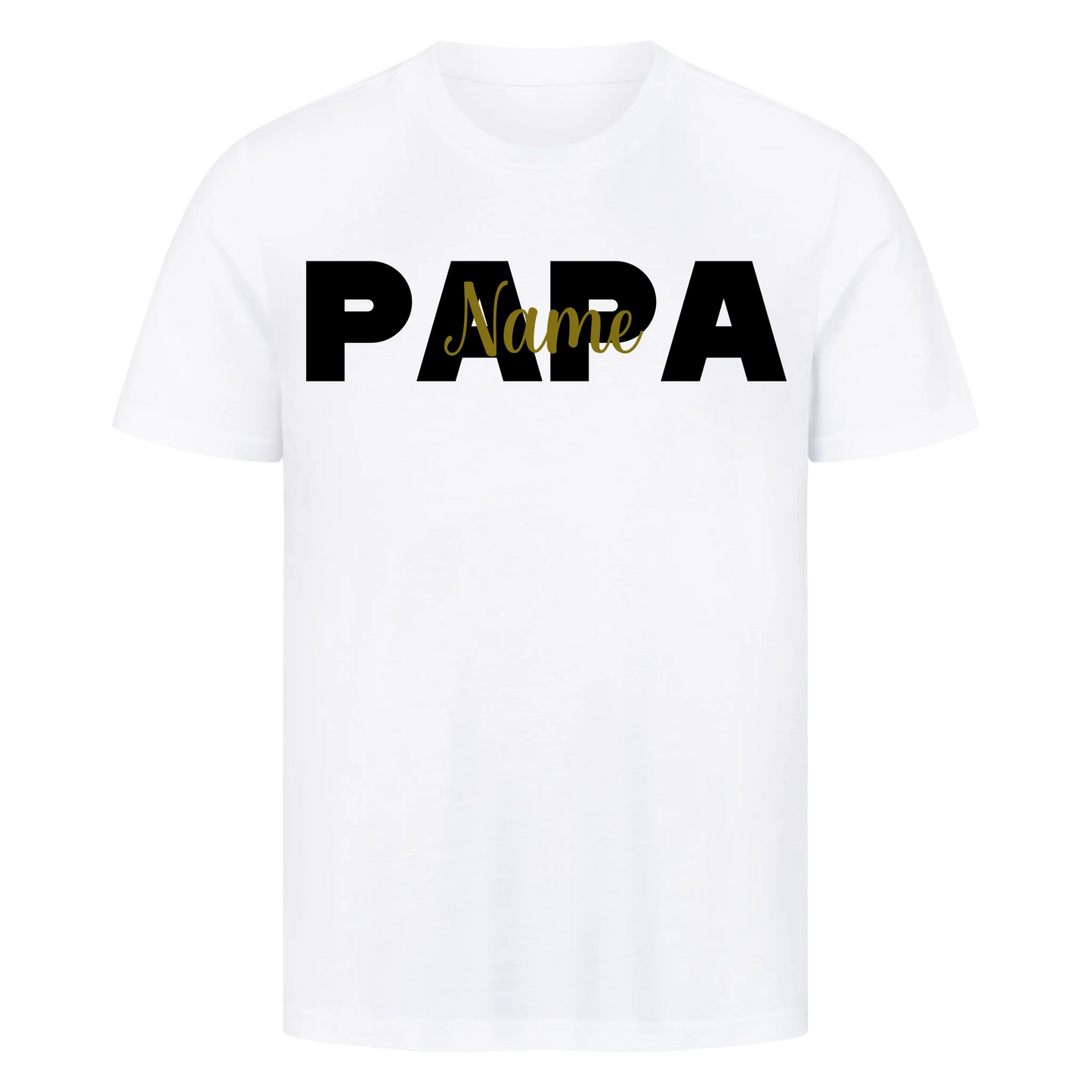 Papa Schriftzug Premium T-Shirt *personalisierbar*
