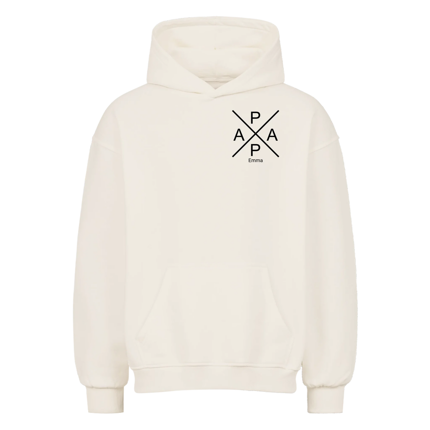 Papa -Name und Jahr- (bis zu 2 Kinder) Oversized Hoodie *Personalisierbar*