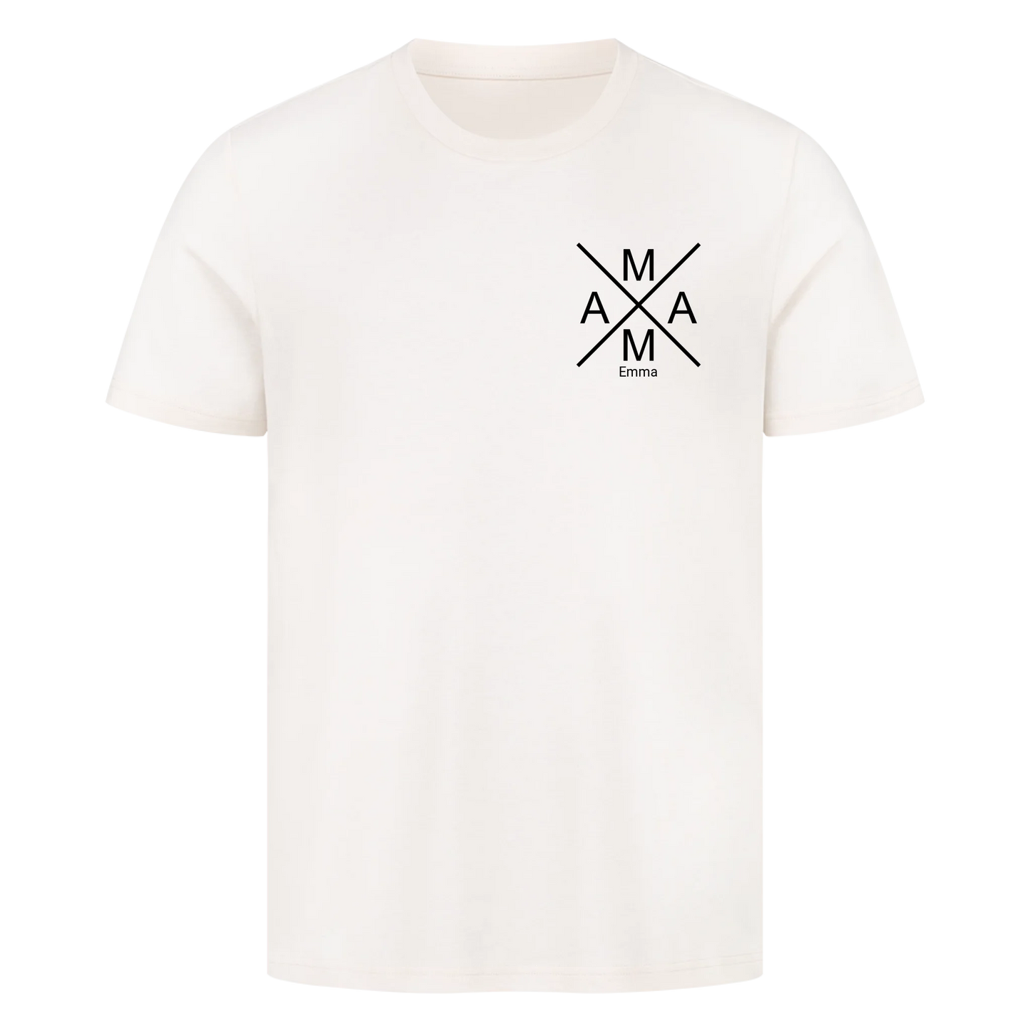 Mama -Name und Jahr- (bis zu 2 Kinder) Premium T-Shirt *Personalisierbar*