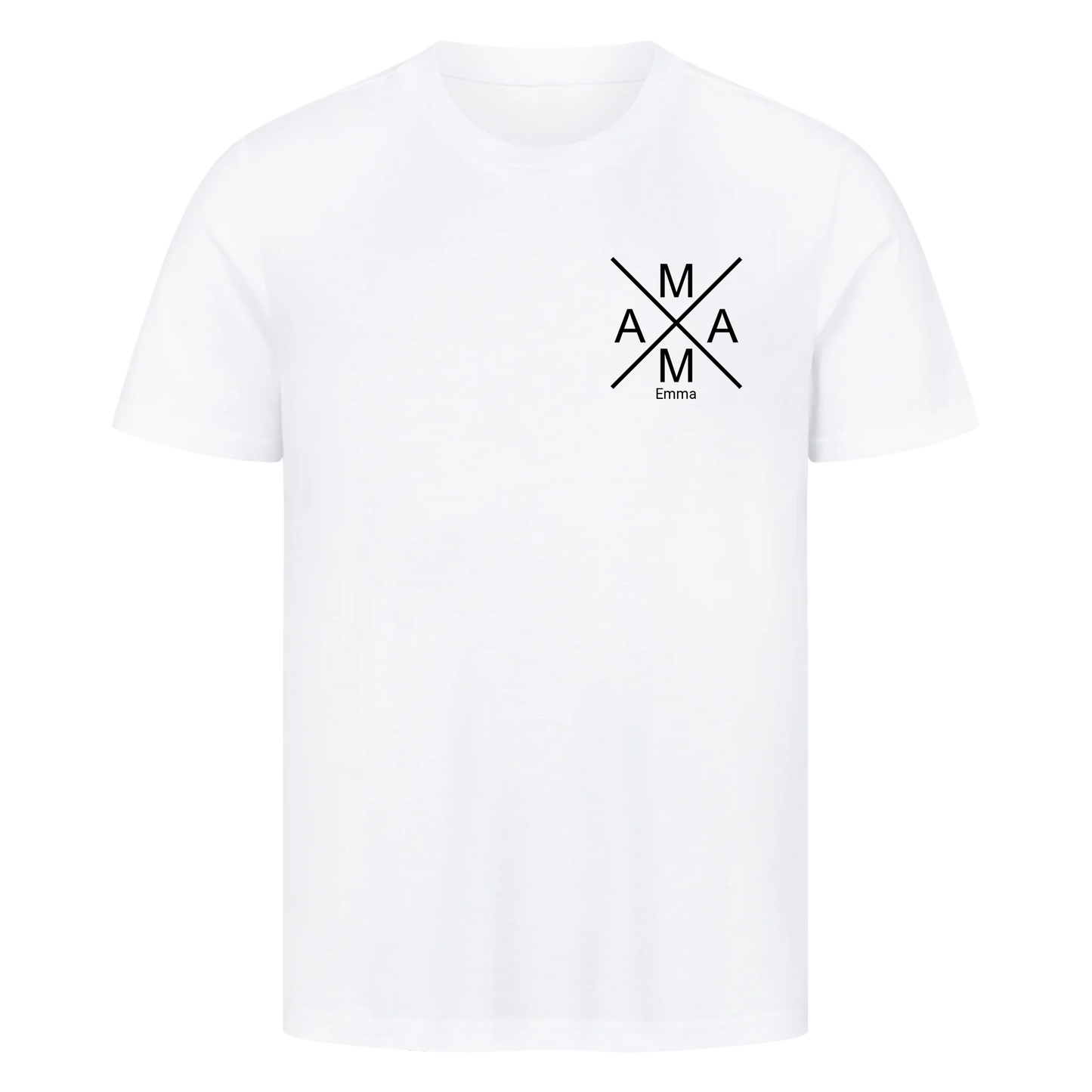 Mama -Name und Jahr- (bis zu 2 Kinder) Premium T-Shirt *Personalisierbar*